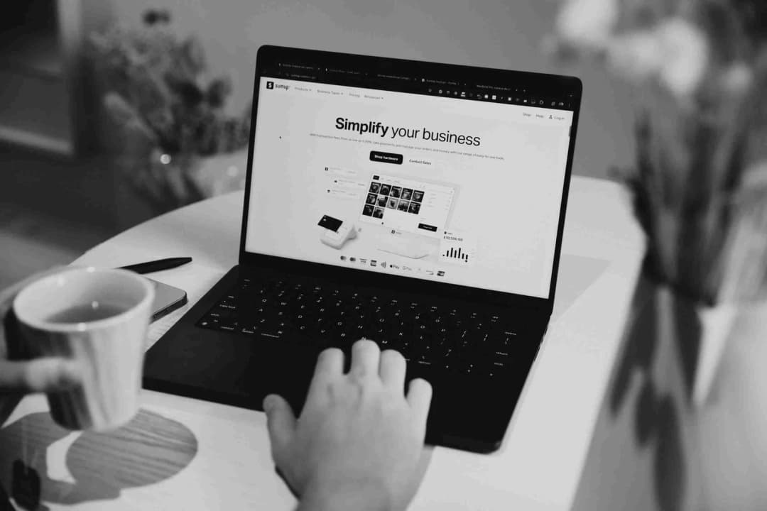 A digital marketing agency website homepage, shown on a smartphone with a sleek, modern design